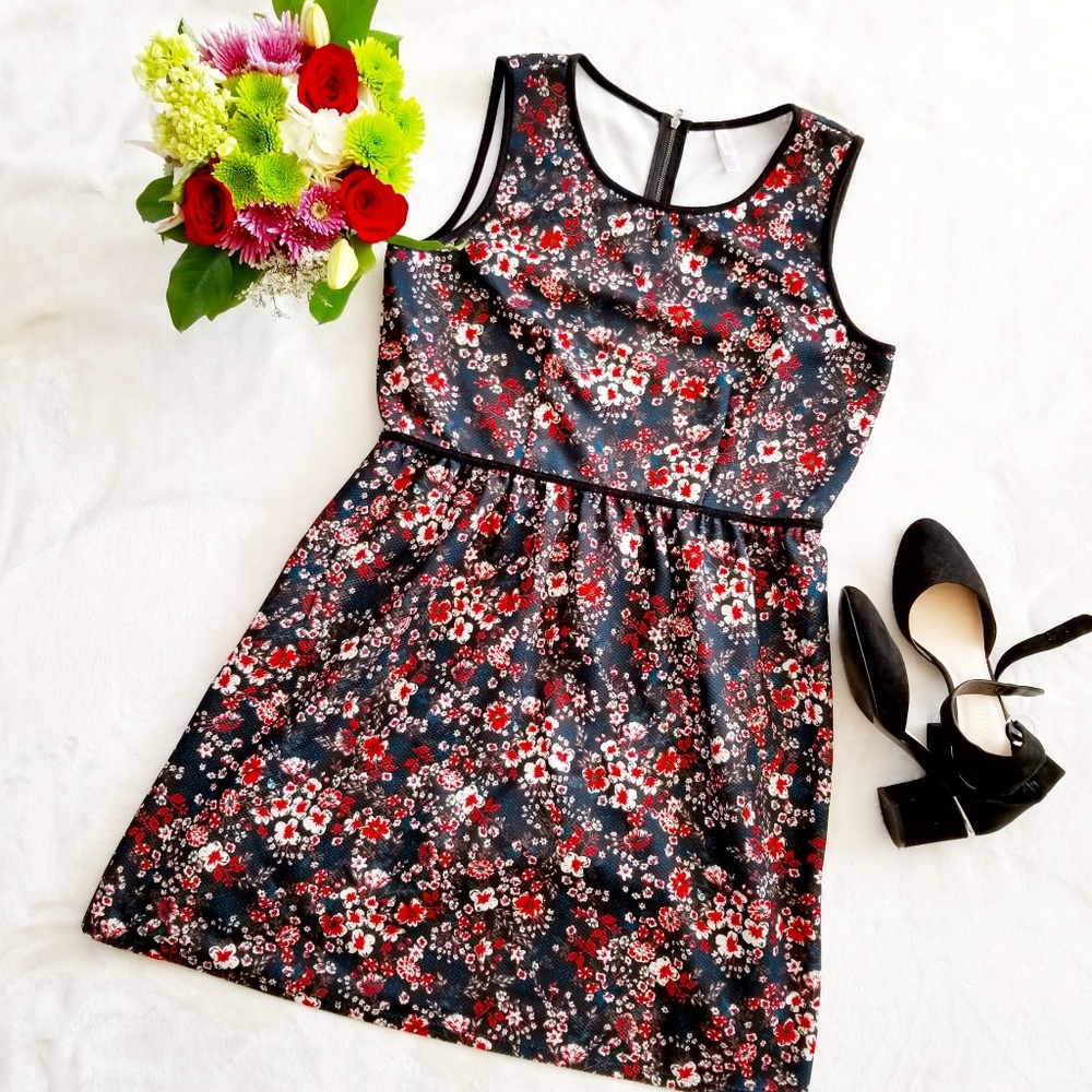 Women's A-Line Skater Dress Textured Fall XL